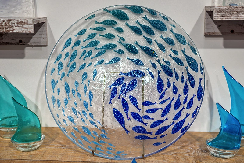 Coastal glass art from Berserks Glass Works
