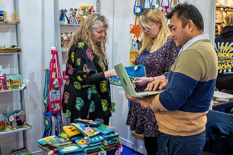 Selling at the Giving & Living tradeshow in Exeter 2025